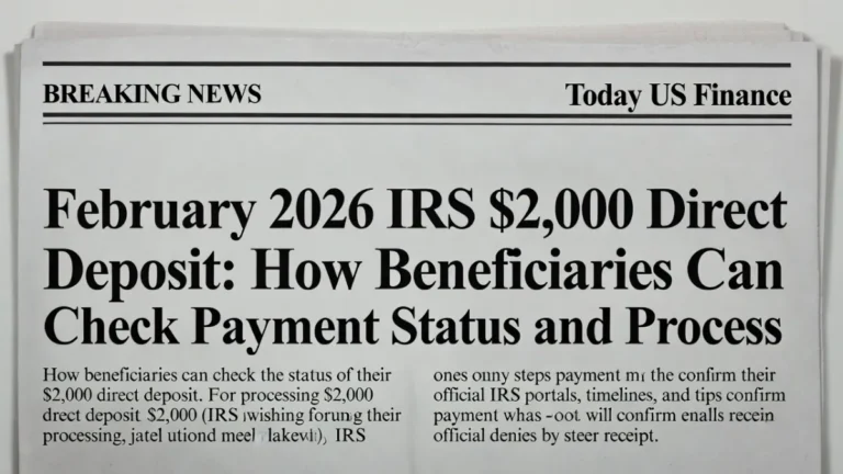 February 2026 IRS $2,000 Direct Deposit: Fact Check and Eligibility Details