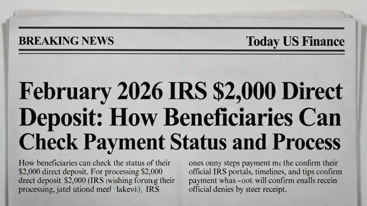 February 2026 IRS $2,000 Direct Deposit: Fact Check and Eligibility Details