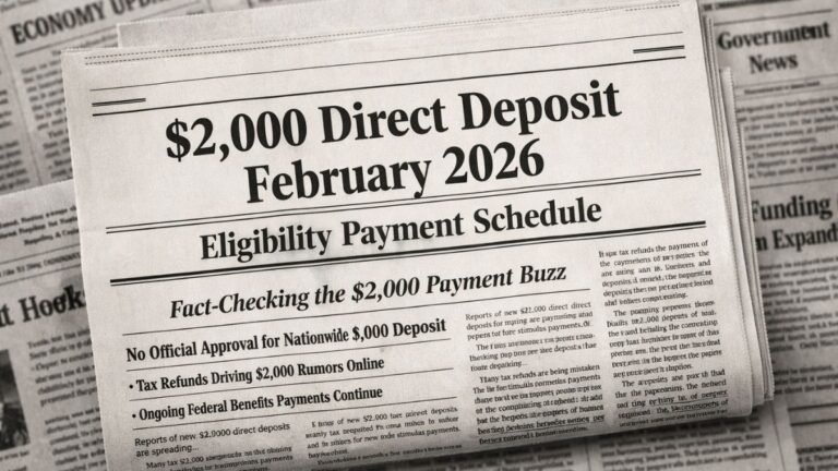February $2000 Direct Deposit Explained With Real Eligibility and Payment Details