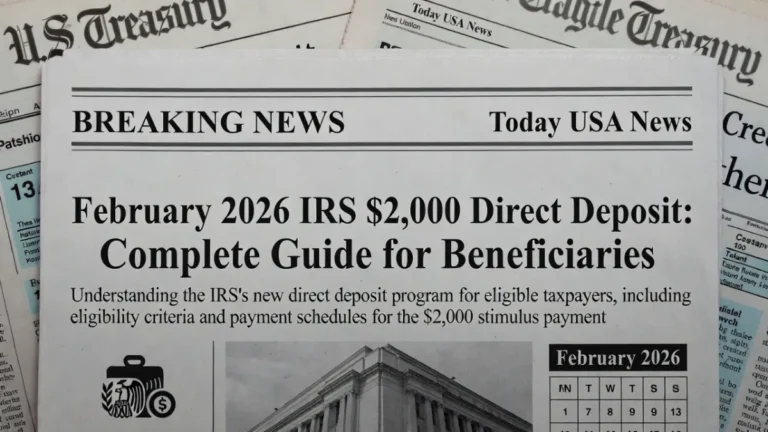 IRS $2,000 Direct Deposit Explained for February 2026